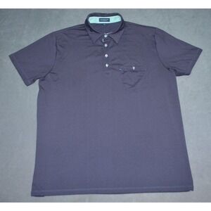 Live Forever Golf Men's Size Large Performance Polo Shirt Dark Purple